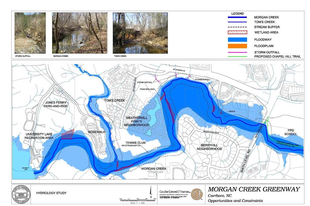 Map 6 Hydrology Study Main Trail