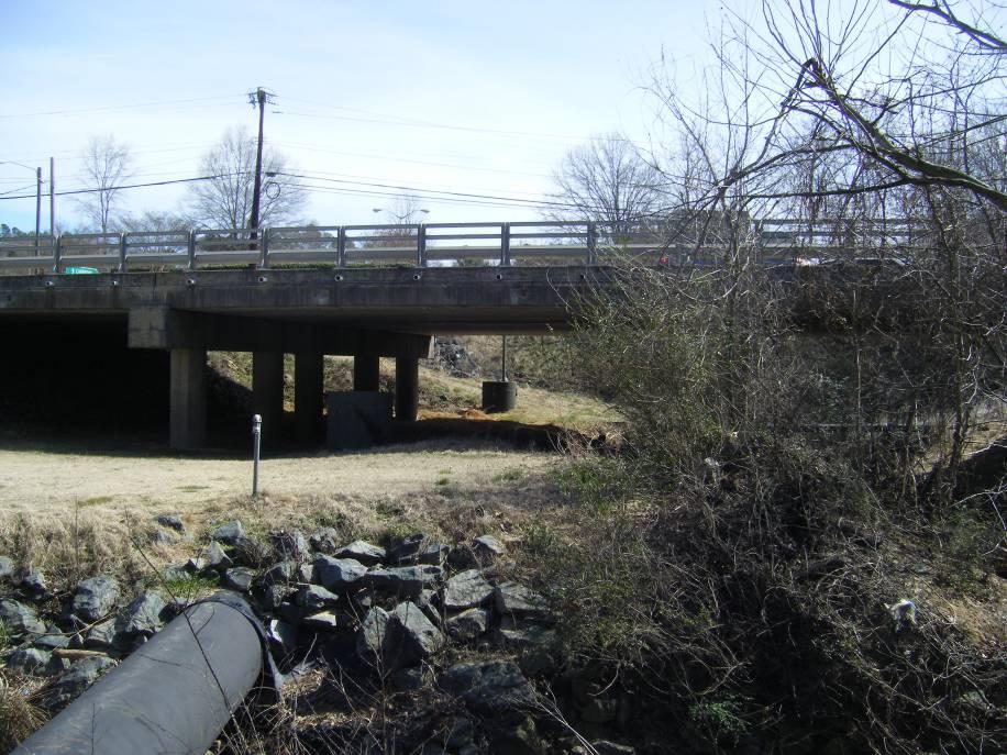 View from the Carrboro Public Works facility toward Smith Level Road on the north side of Morgan