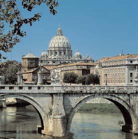 0 APRIL Roma: Ponte Sant Angelo built by the architect De