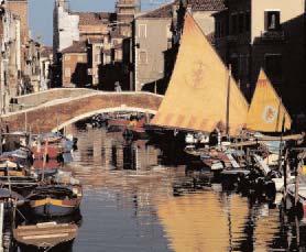 0 JULY Chioggia: Bridge on Vela Canal, one of the three