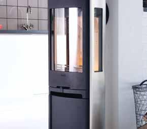 Give the stove a personal touch Self-closing door If you want to feel extra safe and comfortable Contura 700 is available in a