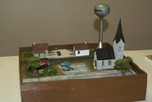 The former Rock Island unit is used for storage of the town s Christmas decorations and lights Kent Aughe built a diorama of the town of Monon, Indiana, with its namesake RR caboose (although the