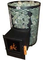 SAUNA STOVES WITH ROUND NET CASING SAUNA STOVES WITH FIREPLACE DOOR