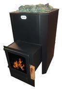 8-18 m³; stove height 81 Sauna stove model SY-220 with heated area