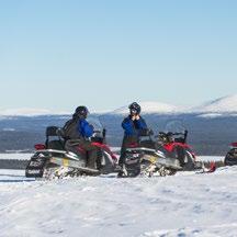 HORSE SNOWMOBILE GET ON TO THE SADDLE PANORAMA SAFARI Suitable and easy safari especially for beginners.