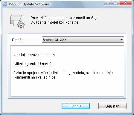 2 Dvaput kliknite [P-touch Update Software] na desktopu. Za korisnike operativnog sustava Windows sljedeća metoda može se koristiti i za pokretanje P-touch Update Softwarea.