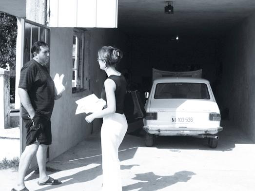 The Delegate, Milijana Merdovic, helped car mechanic Osman Vasic to open his own garage. d.