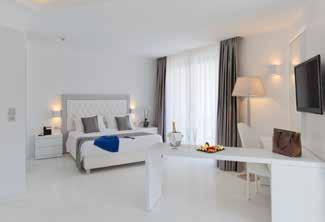 Room: 46 m² King size bed and sofa bed Walk in shower Bathrobe & slippers Whirlpool