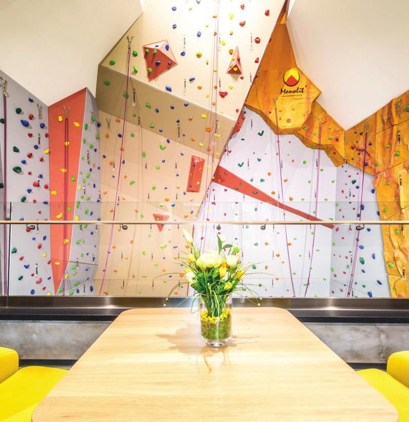 Climbing wall The highest indoor climbing wall The biggest attraction of Village Resort Hanuliak is our climbing wall. 13.5 m high, it counts among the highest climbing walls in Slovakia.