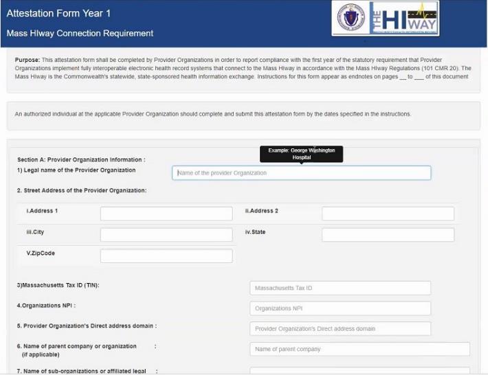 Attestation Forms: On-line Version On-line versions of the Year 1 & Year 2 Attestation Forms are expected to be available in March 2018.