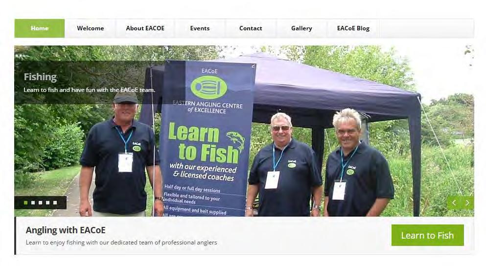 Eastern Angling 08 Eastern Angling Centre of Excellence Help us build an accessible fishery - EACoE aims to create a purpose made fishery and education centre in Suffolk which will accommodate all