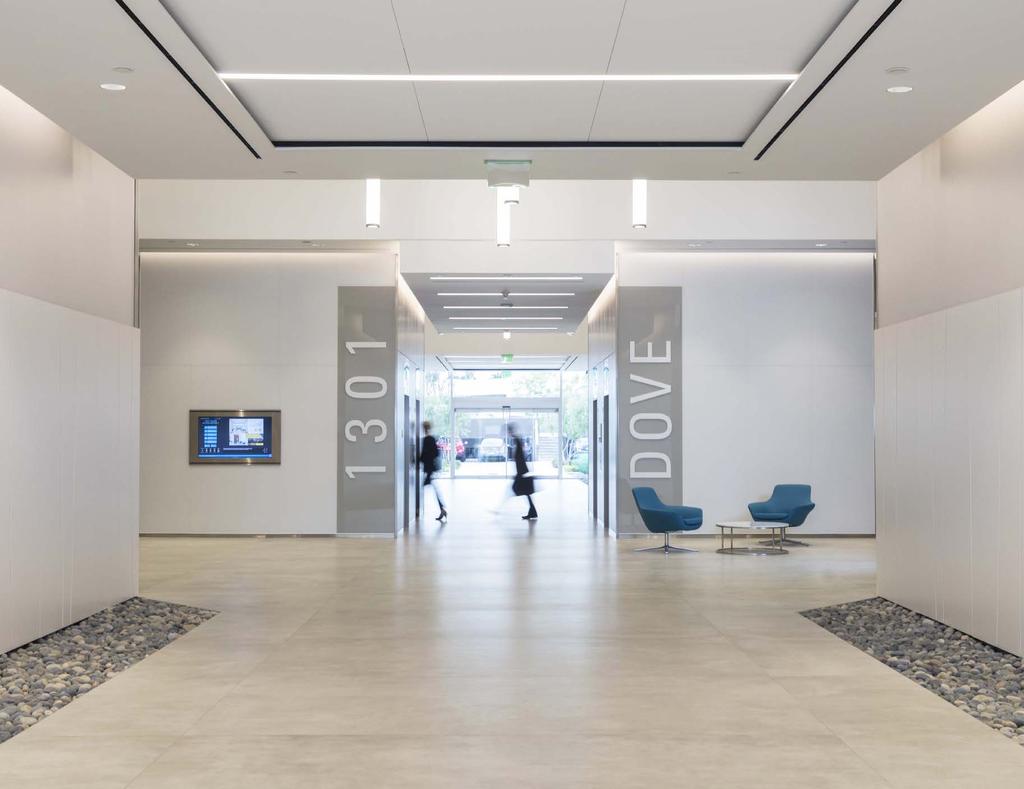 beautifully enhanced modern lobby and expansive
