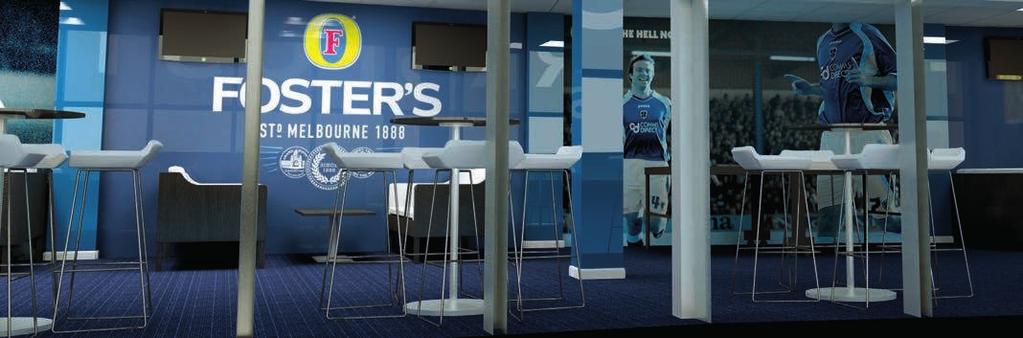 Foster s Club package includes: Admission to Foster s Club 2.5 hours pre-match and 1.