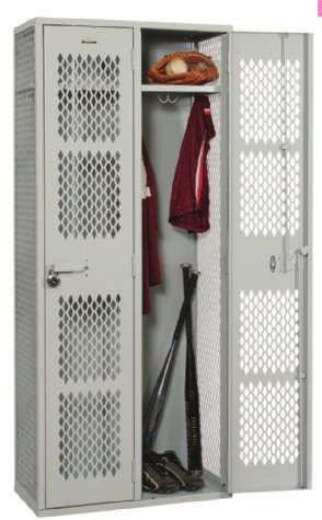 Angle Iron Steel Lockers 10 51 13/PEN BuyLine 0161 Rugged Welded Angle Iron Framework The Penco Angle Iron Locker is built within a 1 x 1 x 1/8 angle iron frame.