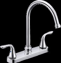 Lead-free. DUAL HANDLE KITCHEN FAUCET EDP# 361062 WITH SPRAY.