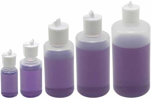 75-0500 500 170 x 74 10 31.51 LDPE Sealer Cap Bottles These low density polyethylene bottles are supplied with LDPE sealer caps. Maximum temperature for LDPE is 80 C.
