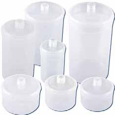 tare weight correction with these light weight, autoclavable, reusable translucent bottles. Highly resistant to acid attack. Tops can be squeezed to assist pouring. Remove lid before autoclaving.