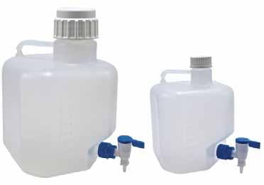 Carboy ~ Container Autoclavable Carboys and Large Bottles, PP Range of high performance large bottles and carboys in three sizes Autoclavable PP, heavy-duty construction FDA compliant resin Stylish