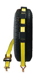 STRAP S26108-SE/RTJ 2" x 8' RATCHET STRAP w/ E-FITTING AND RTJ CLUSTER HOOK AS2633-DR 2" x 33" AXLE STRAP
