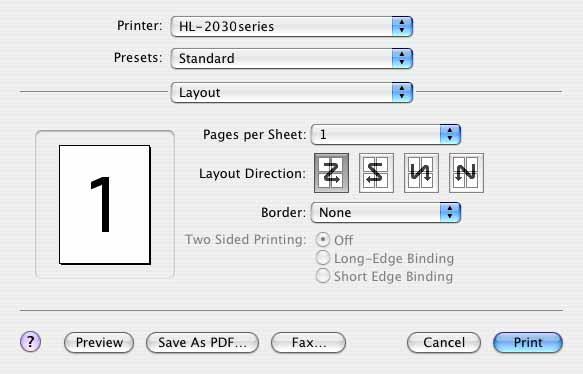 Zasloni na vašem Macintosh varirat će ovisno o vašem operativnom sustavu. Page setup (Postavka stranice) Možete postaviti Paper Size (Veličina papira), Orientation (Usmjerenost) i Scale (Skala).