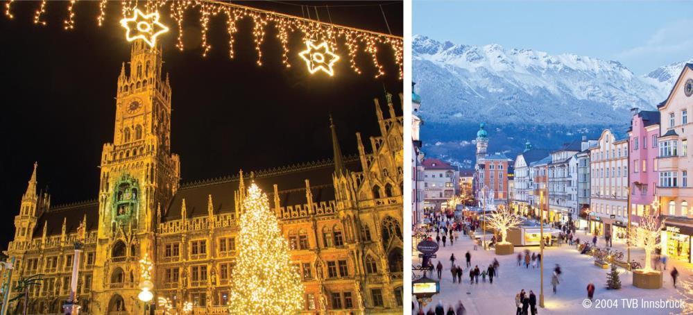 Collette Experiences Experience the 600-yearold holiday tradition of the Christkindlesmarkt. Venture by train to Seefeld for a carriage ride and schnapps tasting.