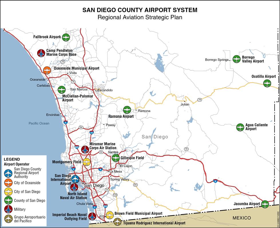 AIRPORT SYSTEM The following provides applicable background on the San Diego county Airport System.
