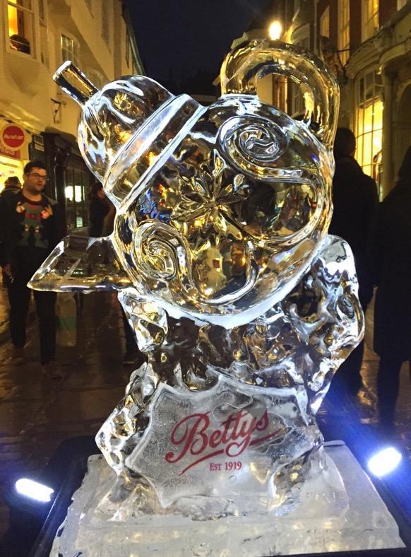 For the bronze package, you would receive an ice sculpture similar to