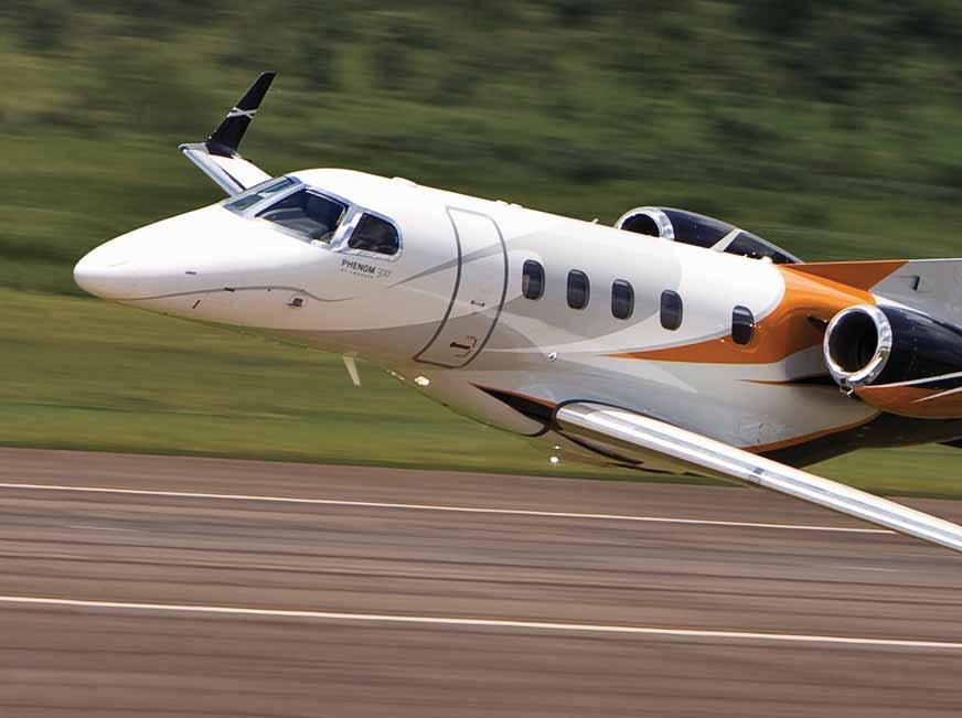 A NATURAL PERFORMER Powered by Pratt & Whitney Canada engines, the Phenom 300 can easily be flown by a single pilot and delivers a truly outstanding performance.