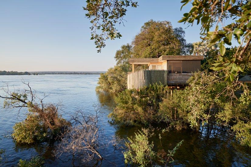 ISLAND TREEHOUSES each with a private deck & plunge pool Elegantly appointed bedroom and