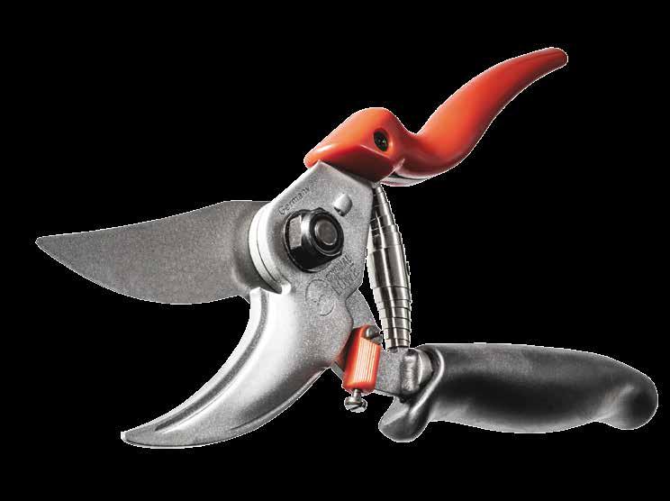 107 9 Bypass pruning shears featuring superior technology» blade with coated surface; corrosion protection; non-stick» anvil lever with coated surface; corrosion protection»