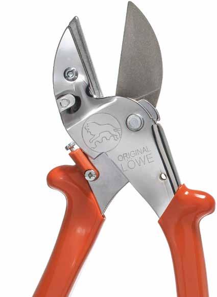 pressure is exerted» significantly prolongs working lives of blade and anvil, since wear can be spread evenly by adjusting the handle The