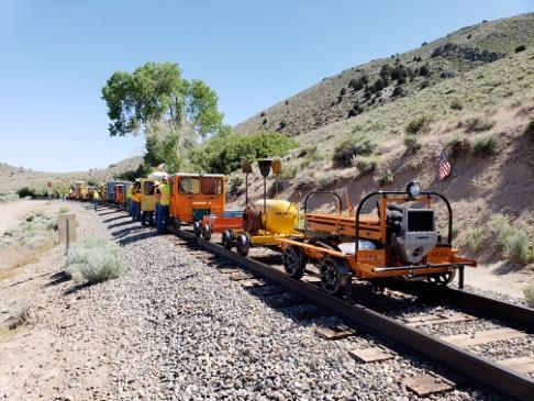 EXCURSION HIGHLIGHTS 2018 throttle to apply the maximum traction without wheel slip. The sound of the locomotive echo through the canyon had everyone s attention.