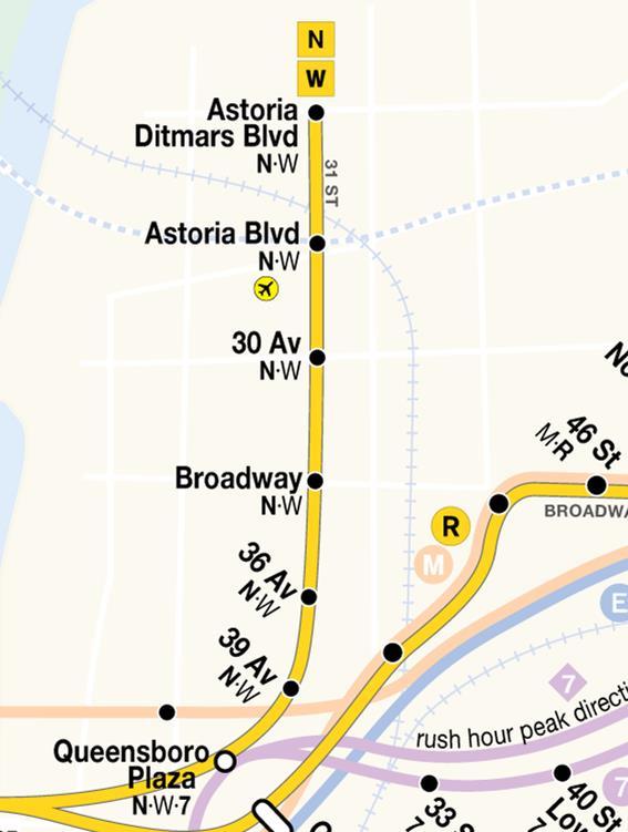 Train Service During the Closure Nine month full closure; March-December During the closure Ditmars Blvd and 30th Av provide alternate subway service During 13 Weekends, N/W service will not run