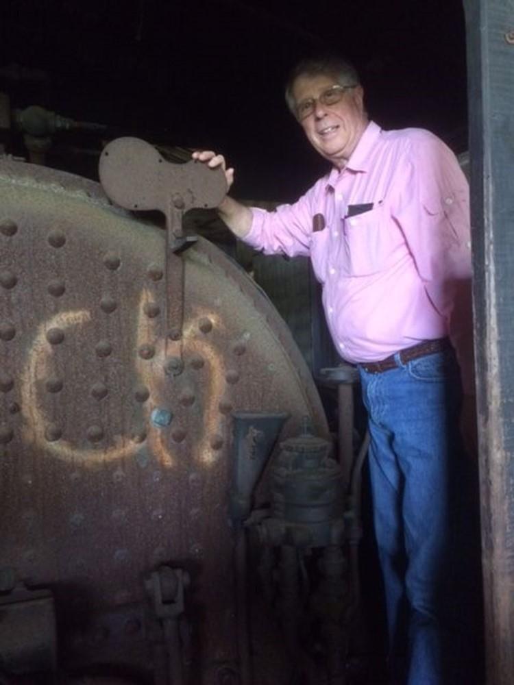 Johnstown Div member Forrest Lucas in #3 s cab asking, Where s the Steam Gauge? Clearly May 5 was a great model railroading and prototype extravaganza.
