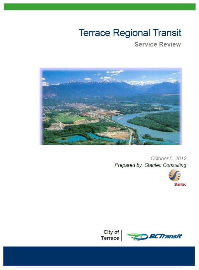 Transit Service Review - 2012 Service Changes Route