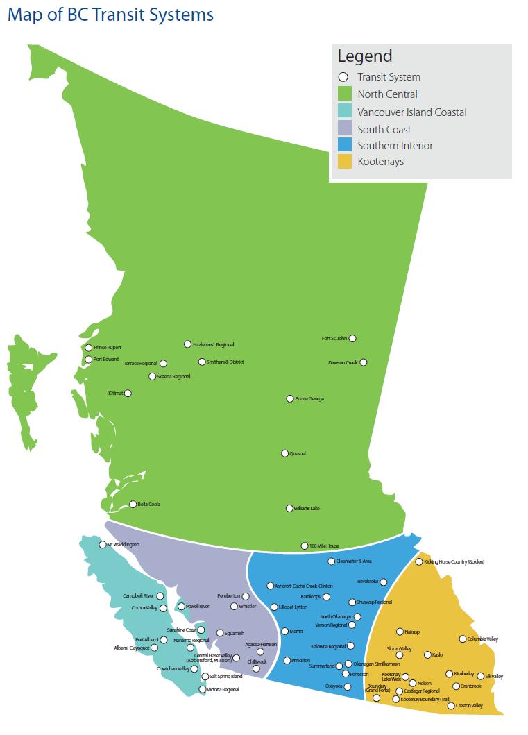 Who is BC Transit Provincial authority responsible for the planning, funding and operation of all transit throughout the Province outside of Metro Vancouver 51+ million passenger trips 1,013 buses in