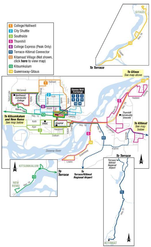Conventional (Fixed Route) Service Overview Routes 5 routes, operating: Weekdays: 7:00 a.m.