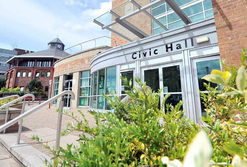 Ellesmere Port Civic Hall Ellesmere Port Civic Hall is an impressive building situated in the heart of Ellesmere Port Town Centre and is surrounded by ample car parking, next to the Cheshire West and