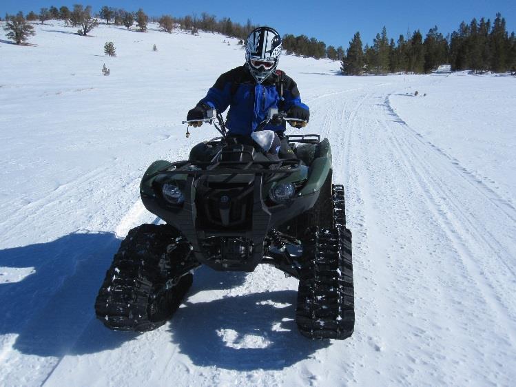 MANAGEMENT FACTORS TO CONSIDER REGARDING CONCURRENT TRACKED OHV USE ON GROOMED SNOWMOBILE TRAILS All motorized recreational vehicle use, whether snowmobiles or OHVs, requires active management.