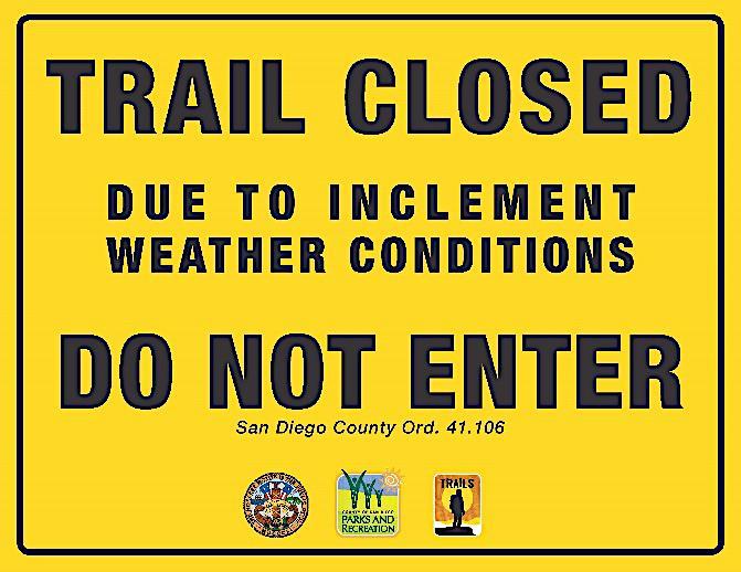 Seasonal Closures: Closing a trail seasonally is a management practice meant to keep the user experience safe and mitigate impacts to the natural environment.