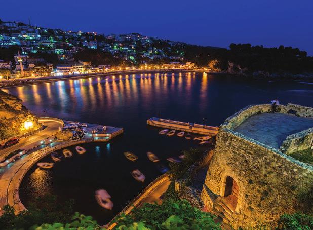 The scenic old walled town of Ulcinj, was founded in the 5th century BC by the Colchinians.