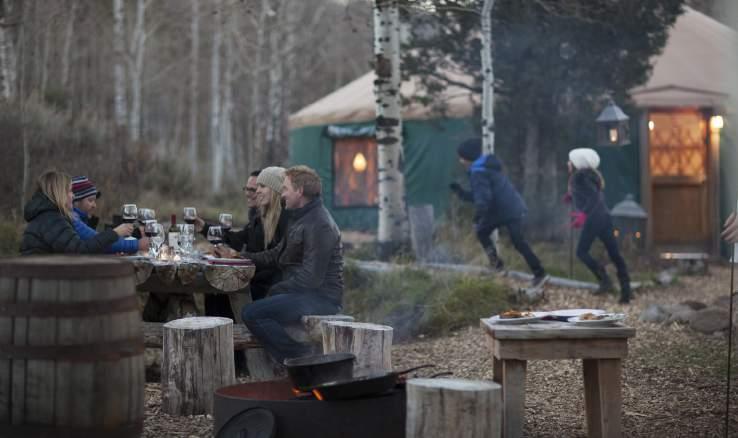 levels. Spend the night savoring refreshing mountain air beside a crackling fire as private chefs prepare an intimate gourmet meal.