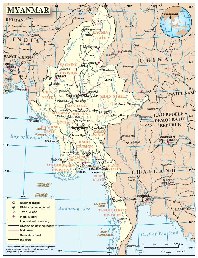Myanmar Myanmar is the largest country in mainland Southeast Asia.