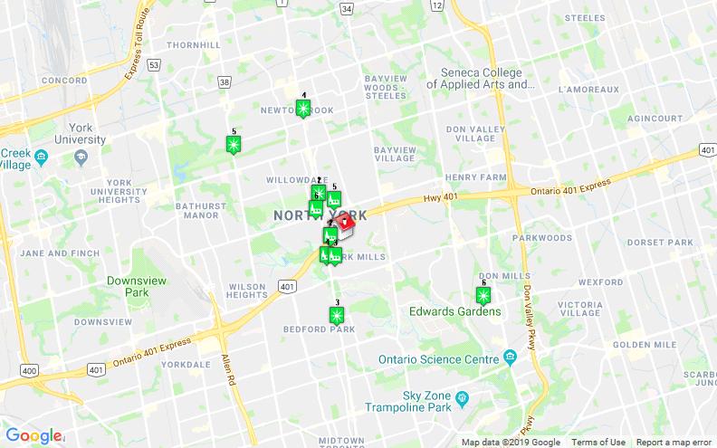Places of Worship Recreation Centres 1. The Salvation Army - Yorkminster 1 Lord Seaton Road, North York Dist.: 0.38 km 2. Toronto Central Korean Seventh-Day Adven 1 Lord Seaton Road, North York Dist.
