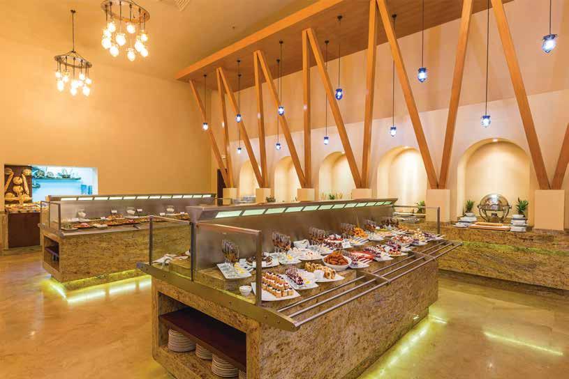 GASTRONOMY FAIRWAYS BUFFET Main restaurant offering the finest international cuisine in form of breakfast and themed dinner buffets.