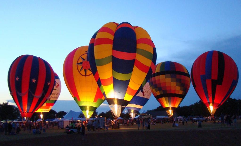 Balloon Festival Event Branding: Stage Fri or Sat or both nights Glow/Ascension - Fri, Sat, Sun, or all Tethered Balloon Rides - - Fri, Sat, Sun, or all Hot Air 5K/K Vision Screening Area Kid Zone