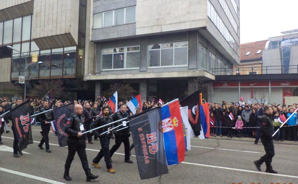 REPRESENTATIVES OF THE NIGHT WOLVES MOTORCYCLE GANG MARCHED DURING REPUBLIKA SRPSKA S INDEPENDENCE DAY, BANJA LUKA SOURCE: FOREIGN POLICY REASERCH INSTITUTE its own zone of influence, based on