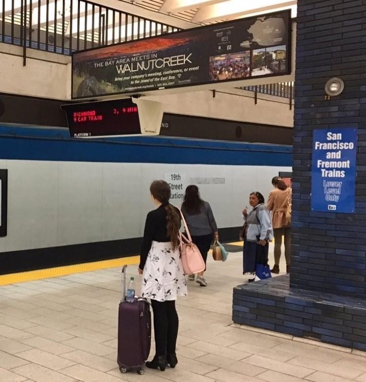 ) BART Marketing During the summer and fall (2017), the CVB coordinated a marketing campaign in various BART stations, announcing that The Bay Area Meets in Walnut