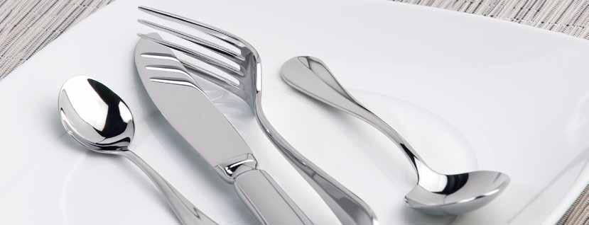 10072 Table Knife - Solid Handle 240mm 10062 Oyster Fork 140mm 10071 Dessert Knife - Solid Handle 210mm 10053 Dessert Spoon 185mm 10073 Steak Knife - Solid Handle 240mm 10054 Soup Spoon 177mm 10090