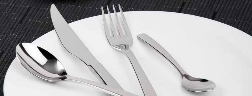 13172 Table Knife - Solid Handle 235mm 13153 Dessert Spoon 190mm 13171 Dessert Knife - Solid Handle 205mm 13154 Soup Spoon 180mm 13173 Steak Knife - Solid Handle 235mm 13161 Soda Spoon 185mm 13190